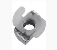 Top Grip Nut, Size: 1/2-13, Steel/Electo-Galv