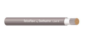 #10 AWG TelcoFlex III Power Wire, 600V, Copper Conductor, Class B Stranded with Braid, Grey