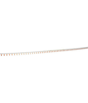 Eaton busbar, 100A, 480 VAC, cut to length permitted, connects up to (57) 1-pole Eaton FAZ series supplementary protectors without auxiliary components.